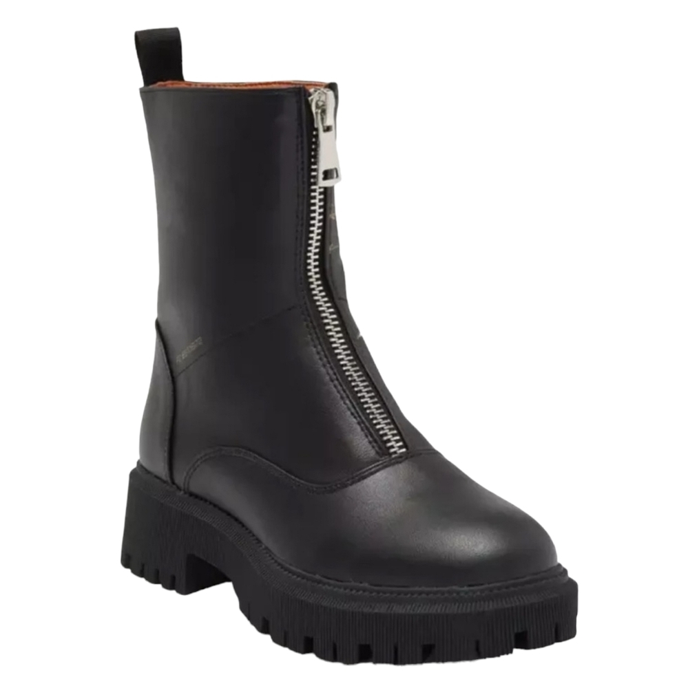 NEOB French Connection Julie Front Zipper Boots Women's, BLACK, Size: 8.5 - Picture 1 of 12